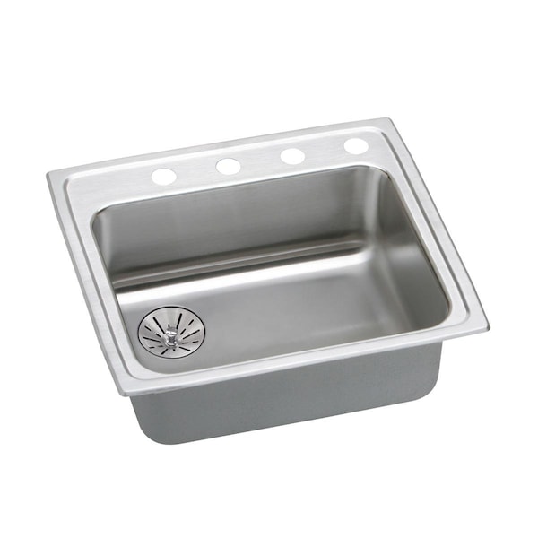 Elkay Lustertone Stainless Steel 25 X 21-1/4 X 6-1/2 Single Bowl Top Mount Ada Sink With Perfect Drain LRADQ252165LPD2 - main